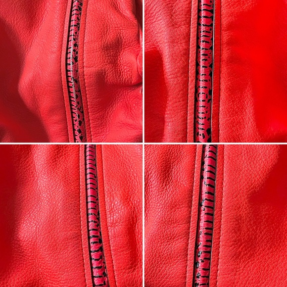 Marc By Marc Jacobs Q Snake Satchel Crossbody Bag Leather Multi Neon Orange Pink - Picture 15 of 16